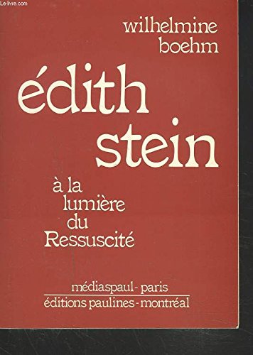 Edith Stein 9782890393356