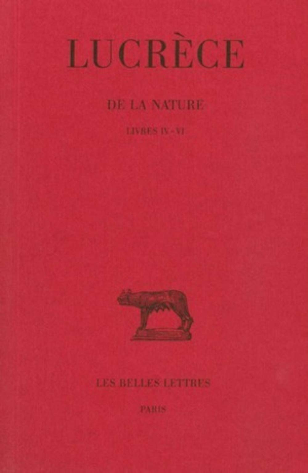 De la Nature, tome 2, livres IV-VI 9782251011110