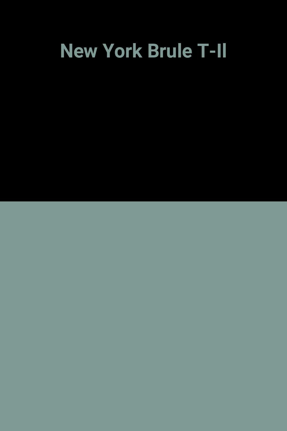 New York Brule T-Il 9782738220936