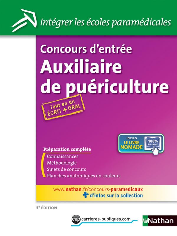 Concours d'entrée Auxiliaire de Puériculture 9782091620961