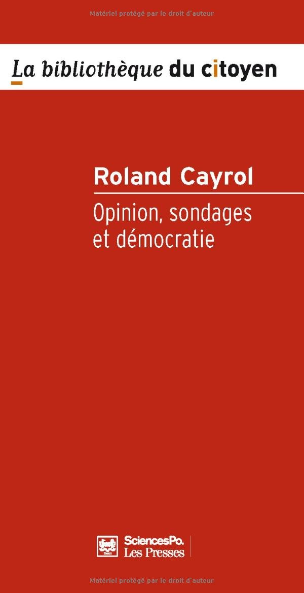 Opinion, sondages et démocratie 9782724612073