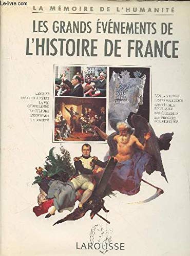 Les grands événements de l'histoire de France 9782035052087