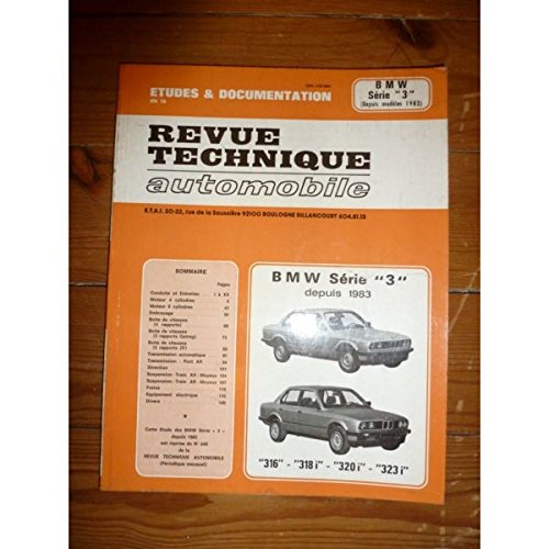 RRTA0448.1 - REVUE TECHNIQUE AUTOMOBILE BMW Série 3 depuis 1983 315 - 318i - 320i - 323i 