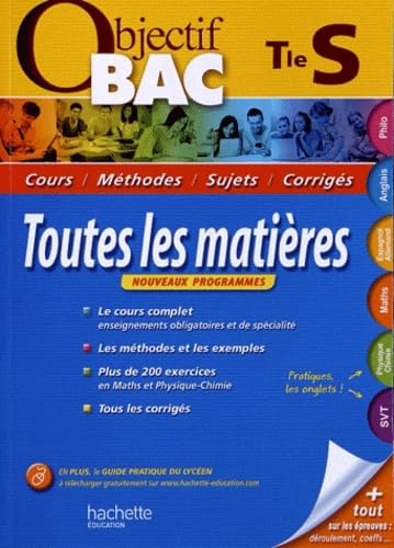 Toutes les matières Tle S 9782011607775