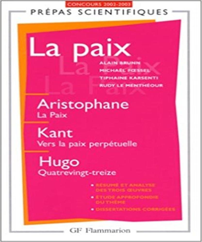 La Paix 9782080740014