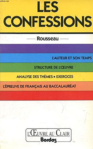 O.CL/ROUSSEAU CONFESSION (Ancienne Edition) 9782040192754