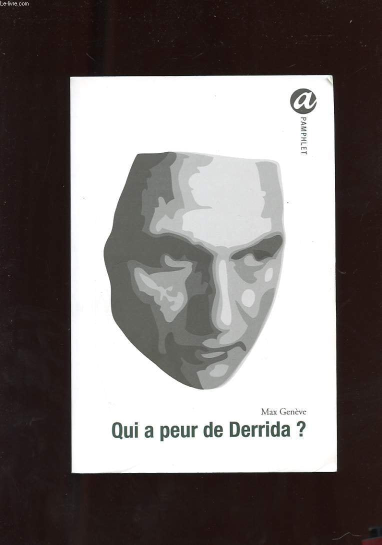 Qui a peur de Derrida ? 9782352660453