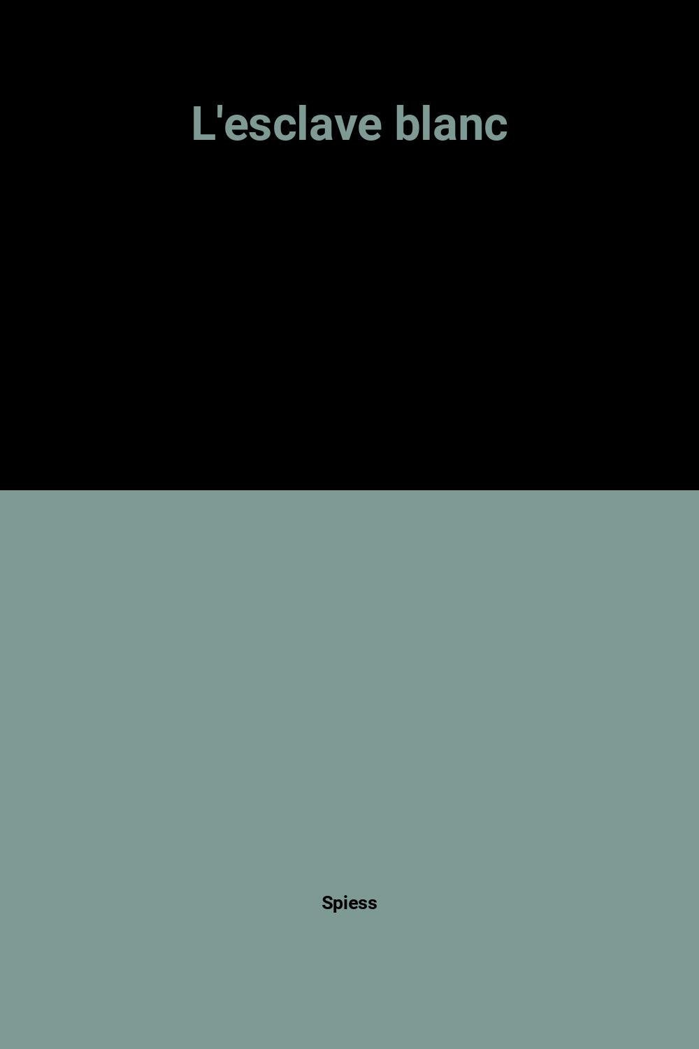 L'esclave blanc 9782040107017