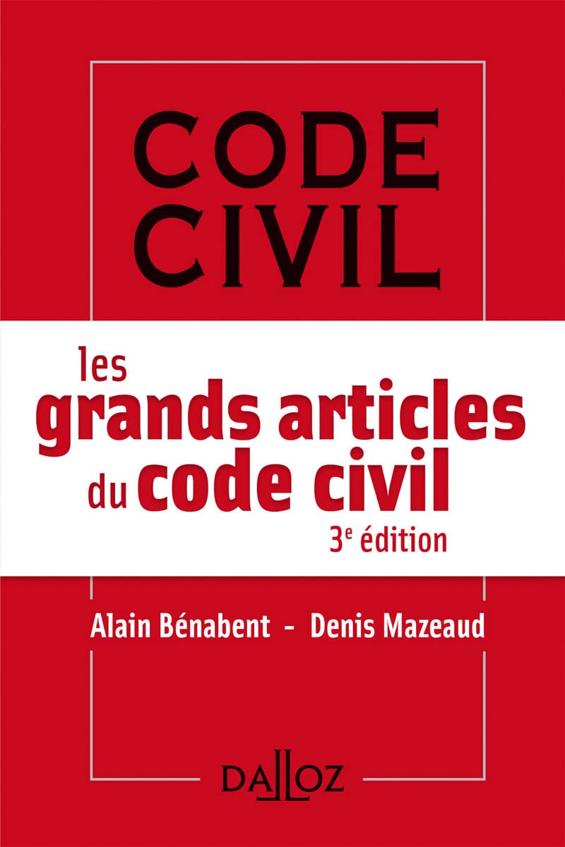 Les grands articles du code civil 9782247161478