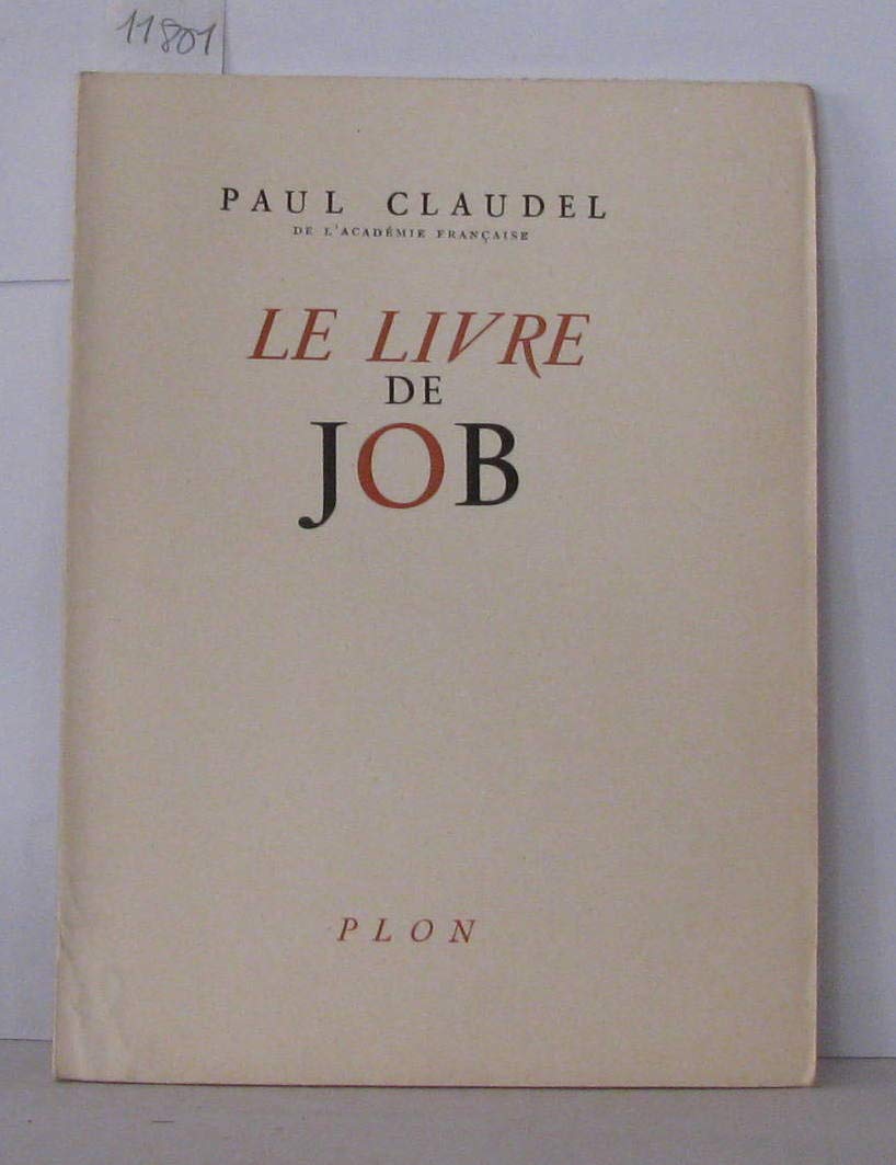 Le livre de job. 