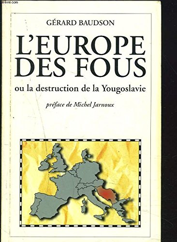 Europe des fous (l') 121595 9782910217006