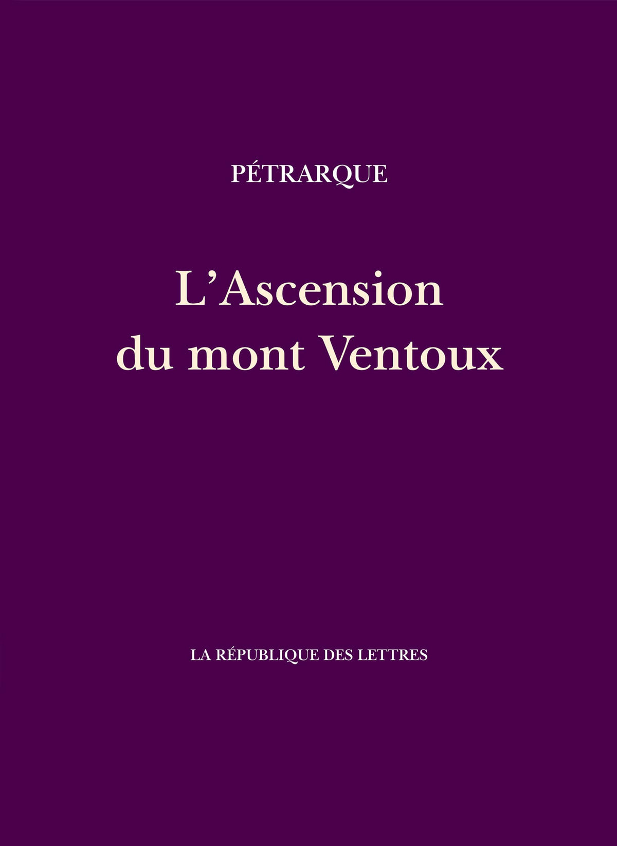 L'Ascension du mont Ventoux 9782824914039