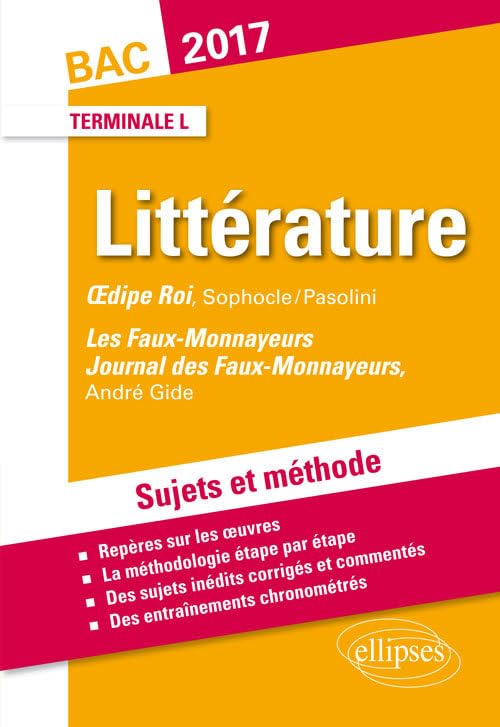 Nouvelle oeuvre au programme et Oedipe roi bac terminale littéraire 2017 9782340013506