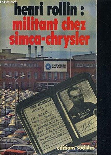 Militant chez Simca-Chrysler 9782209052684