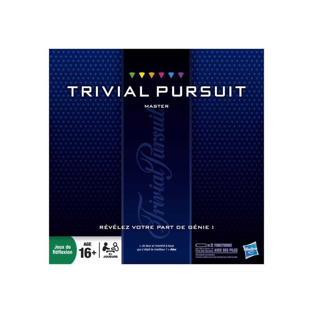 Hasbro Gaming Trivial Pursuit Master, Jeu de Societe de Reflexion, Jeu de Plateau, Version Francaise, 16 ans et plus 5053460616859