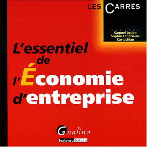 L'essentiel de l'Economie d'entreprise 9782297003766