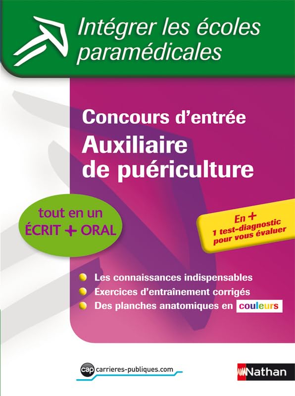 Concours d'entrée Auxiliaire de puériculture 9782091609157