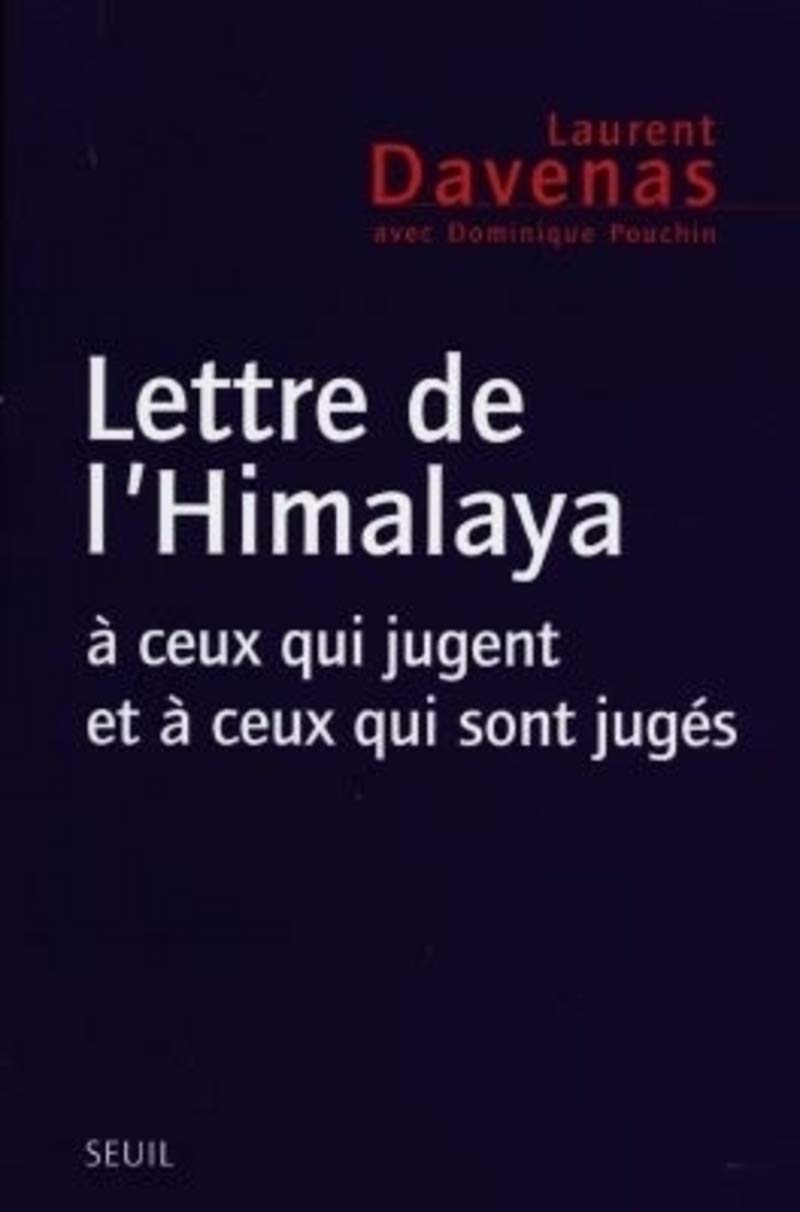 Lettre de l'Himalaya à ceux qui jugent et à ceux qui sont jugés 9782020323383