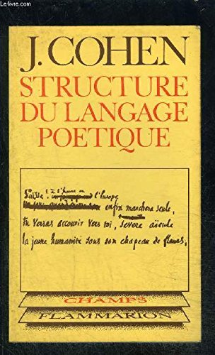 STRUCTURE DU LANGAGE POETIQUE- COLLECTION CHAMPS N°30 