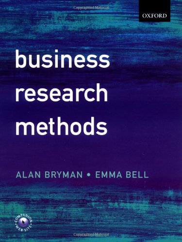 Business Research Methods 9780387987101