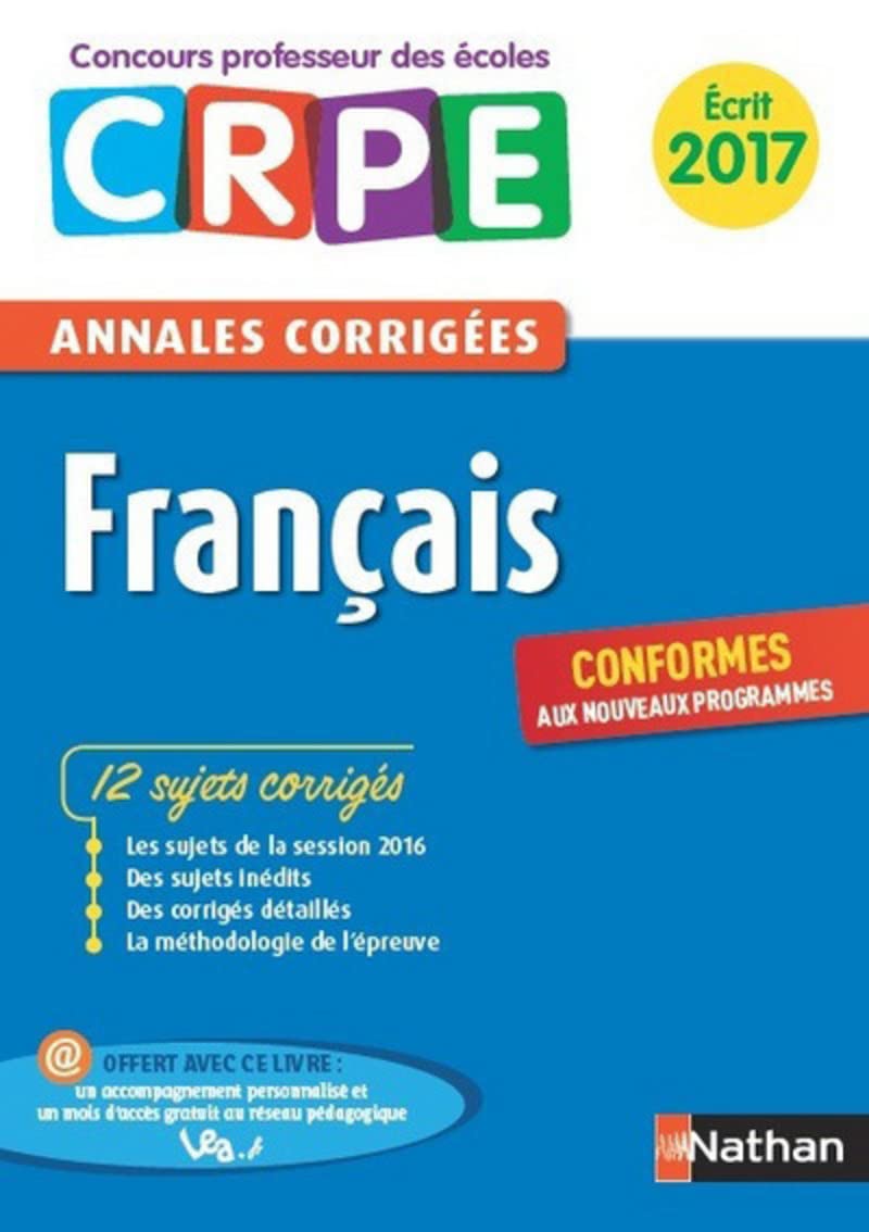 Annales CRPE 2017 : Français 9782091243245