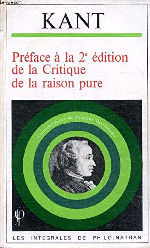 Préface à la 2ème édition de la critique de la raison pure 9782091758343
