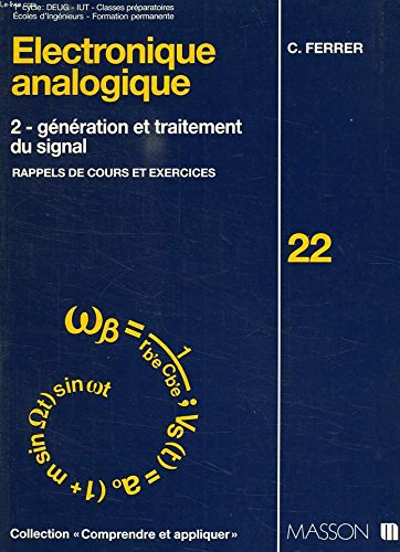 Electronique analogique, tome 1 9782225826498