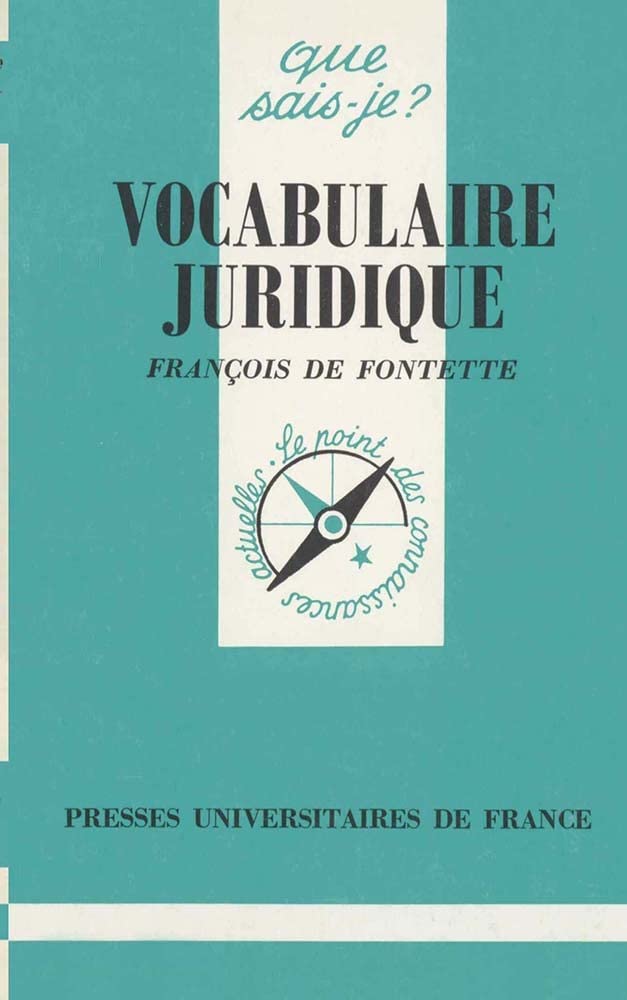 Vocabulaire juridique 9782130459842