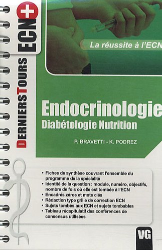 Endocrinologie Diabétologie Nutrition 9782818303634