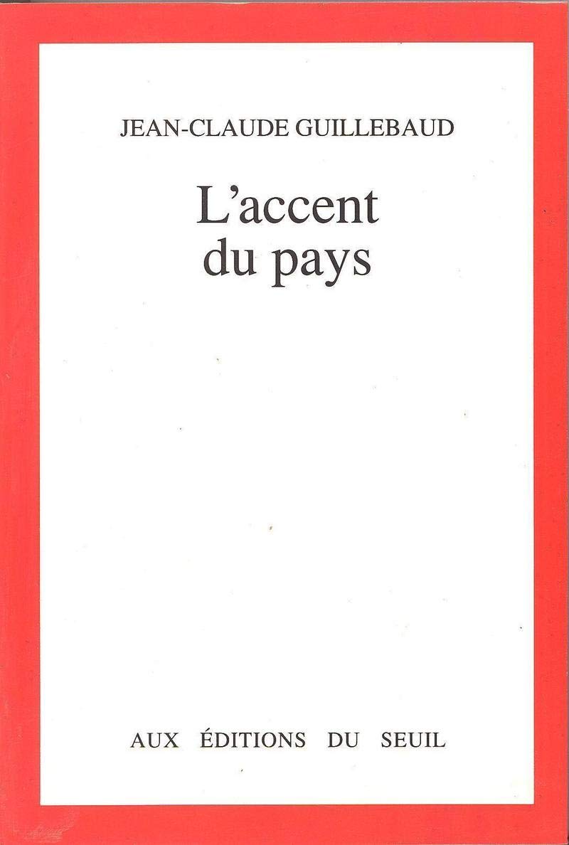 L'Accent du pays 9782020114578