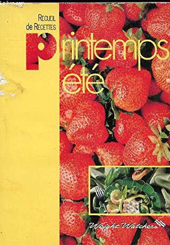 RECUEIL DE RECETTES PRINTEMPS - ETE 9782905275172