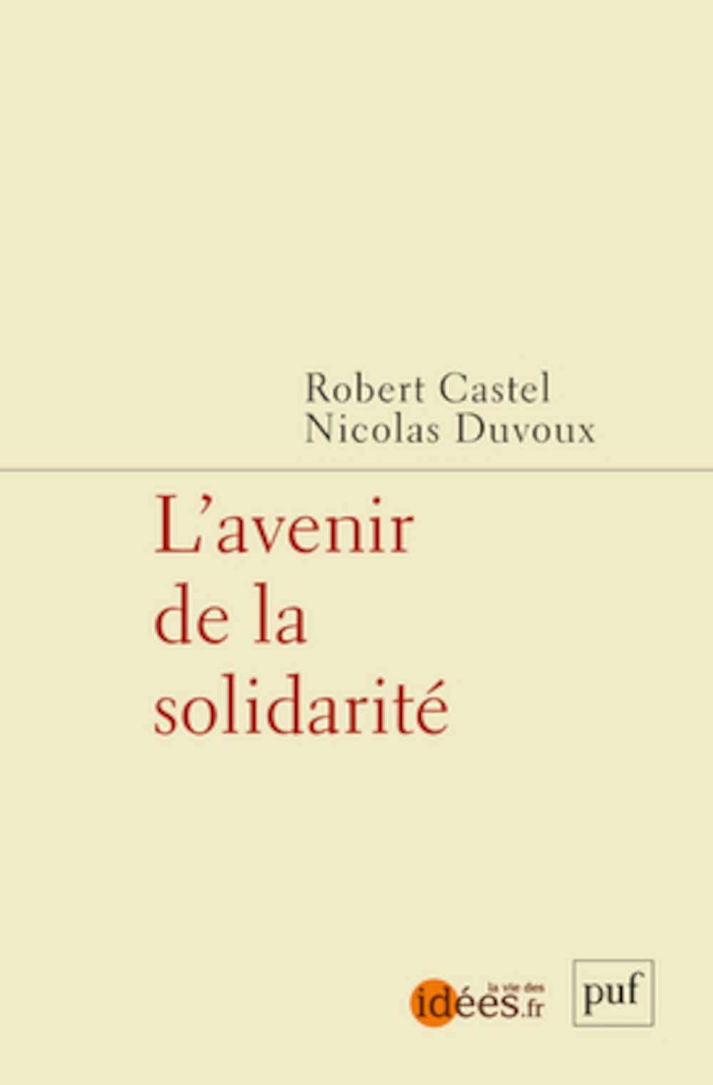 L'avenir de la solidarité 9782130619260