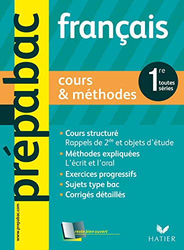 Français 1e Toutes séries: Cours et méthodes 9782218751622