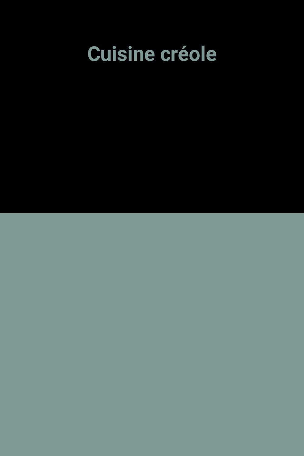 Cuisine créole 9782867212451