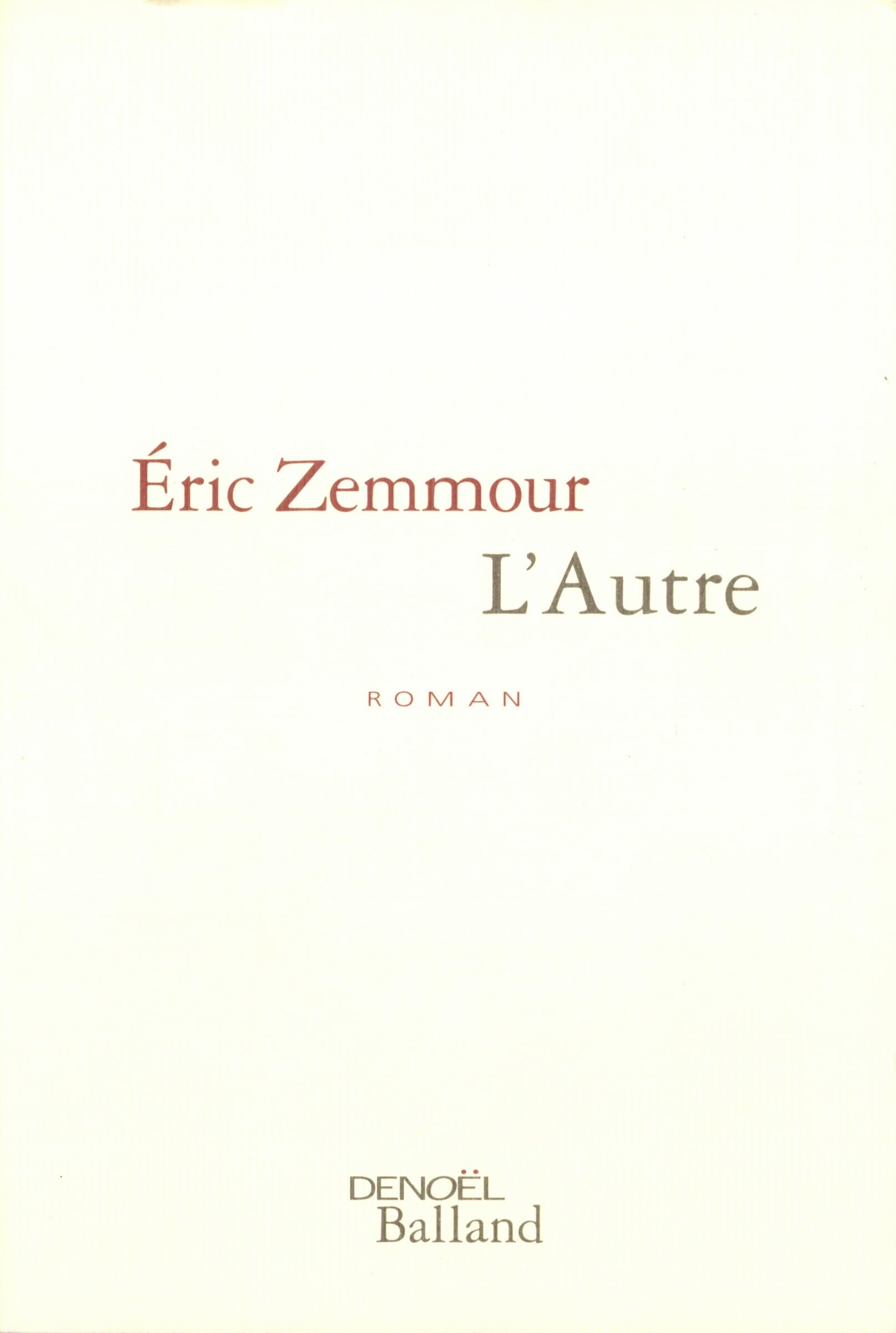 L'Autre 9782207254967