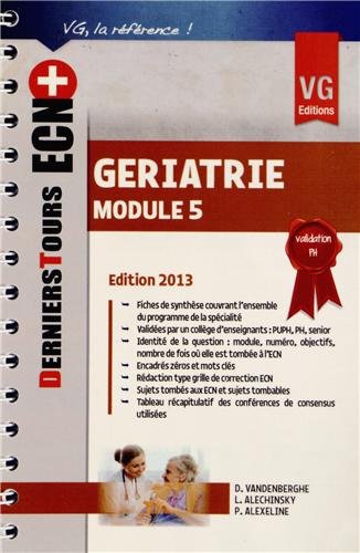 Gériatrie module 5 9782818308097