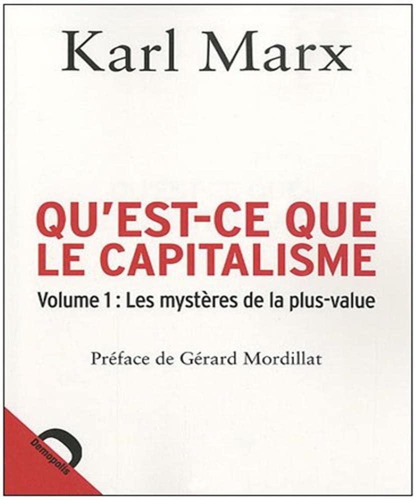 Qu'est ce que le capitalisme: Volume 1, Les mystères de la plus-value 9782354570385