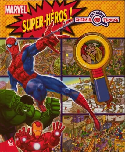 HEROS MARVEL - CHERCHE ET TROUVE AVEC LOUPE INTEGREE - PARES POUR LA BAGARRE 9781450893701