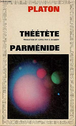 Théétète Parménide - Collection GF n°163. 