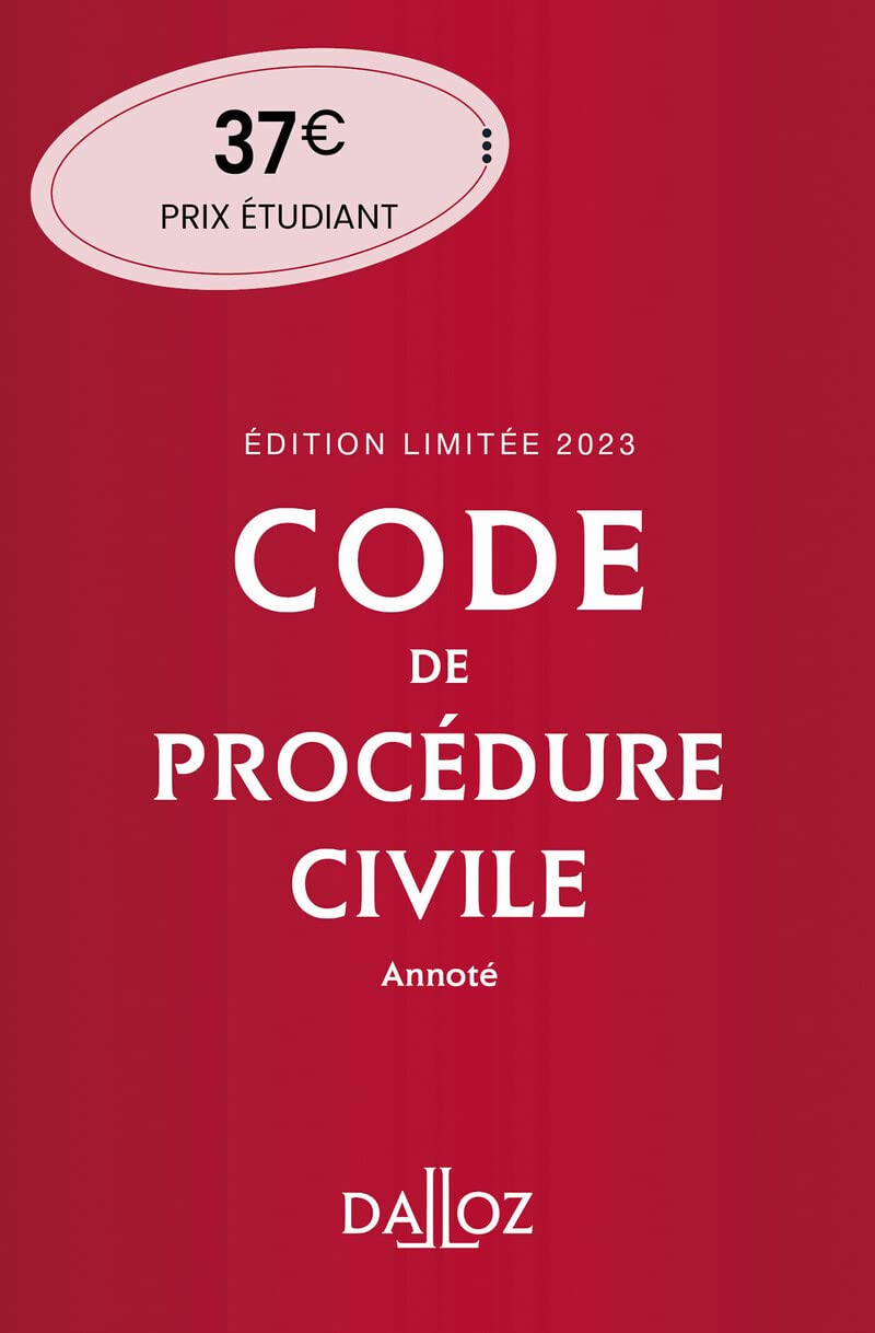 Code de procédure civile 2023 114ed édition limitée - Annoté 9782247214464