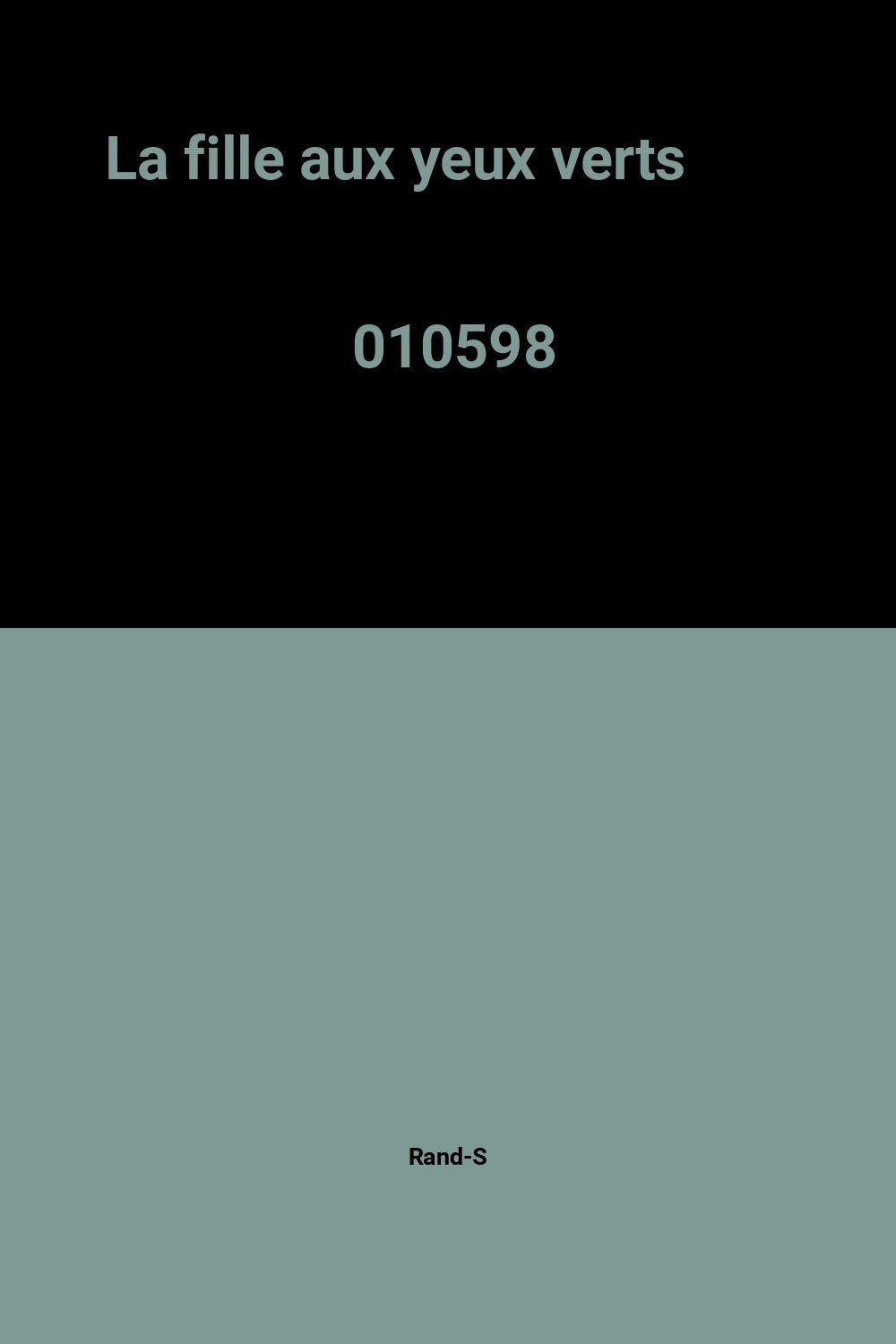 La fille aux yeux verts 010598 9782010095429