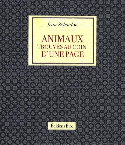 Animaux trouvés au coin d'une page 9782844070647