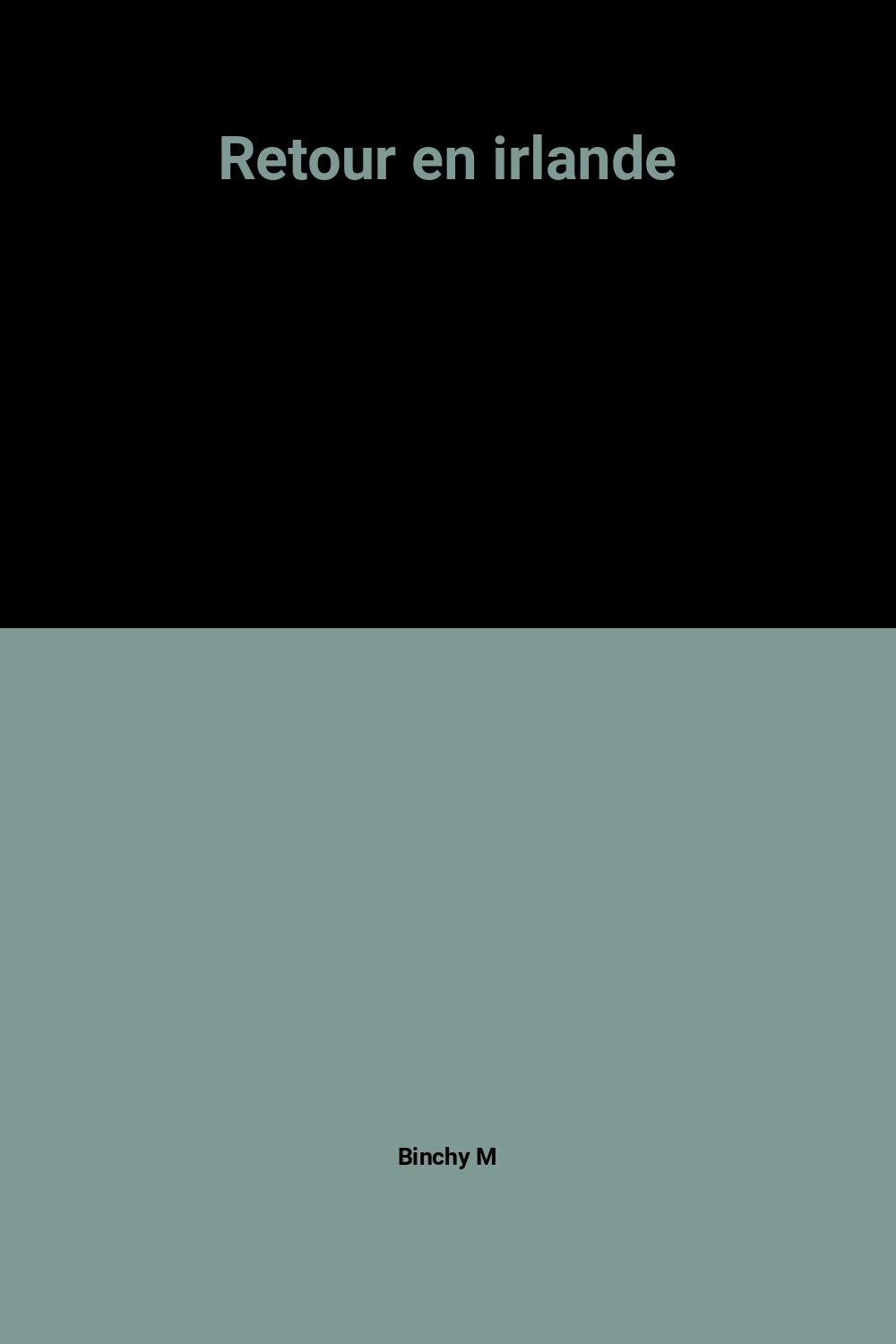 RETOUR EN IRLANDE 9782258023734