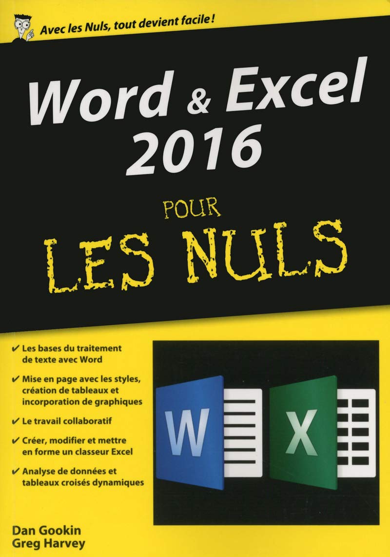 Word et Excel 2016, Mégapoche Pour les Nuls 9782754083478