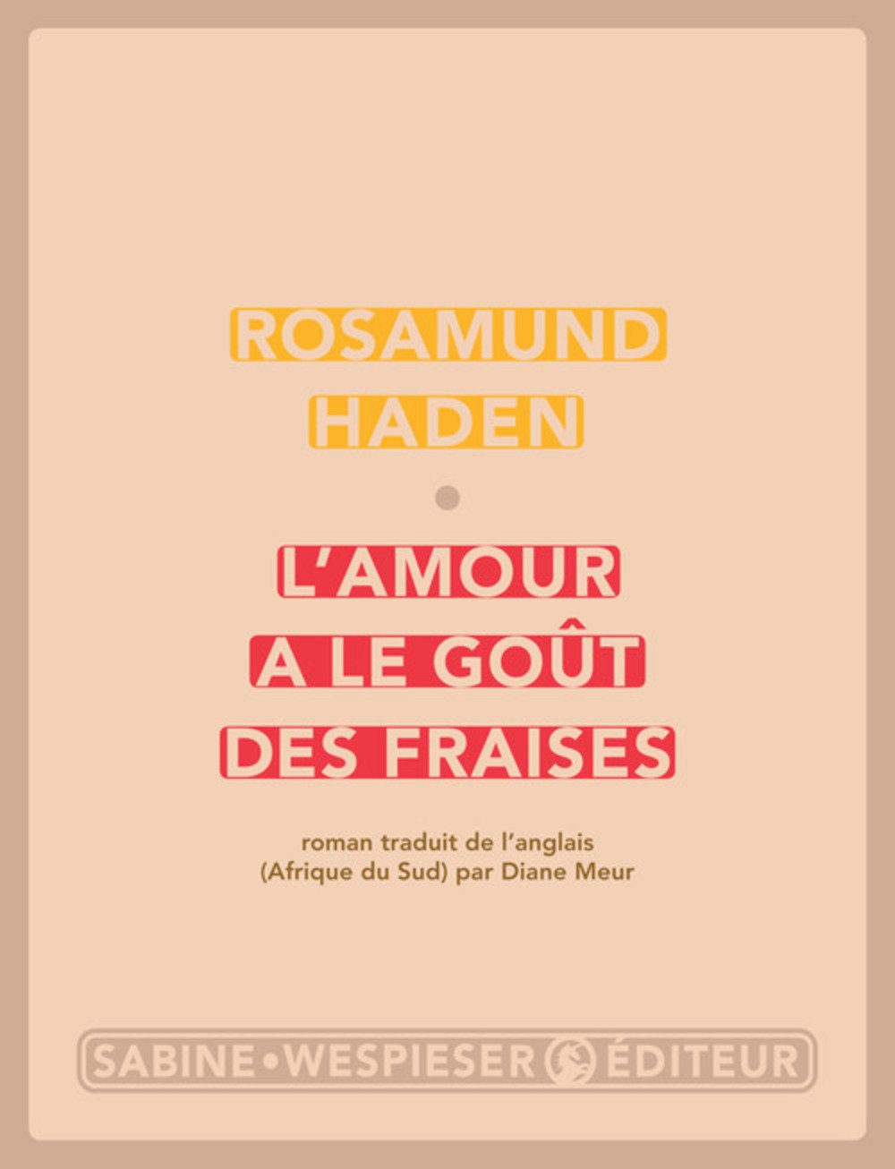 L'amour a le goût des fraises 9782848052045