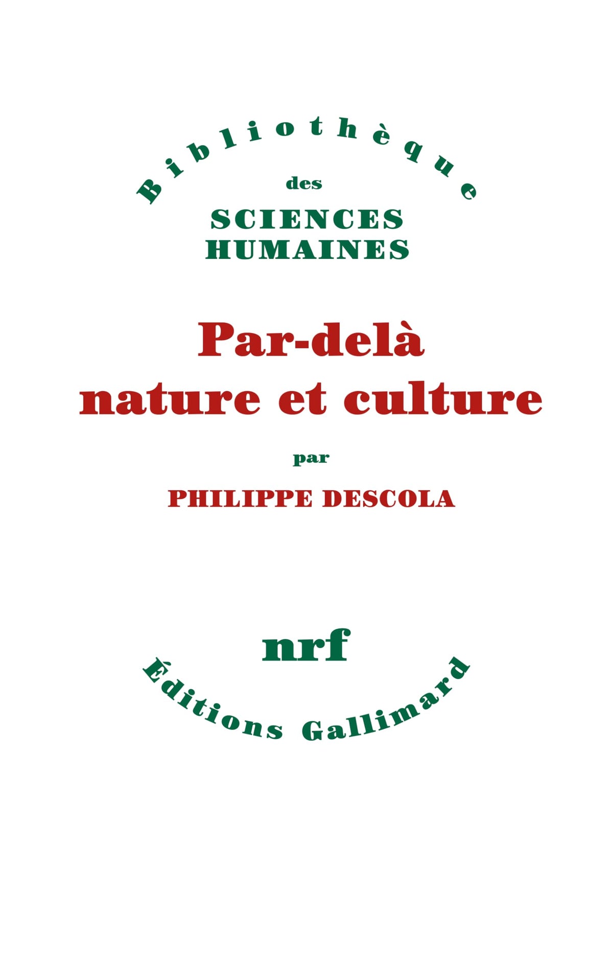 Par-delà nature et culture 9782070772636