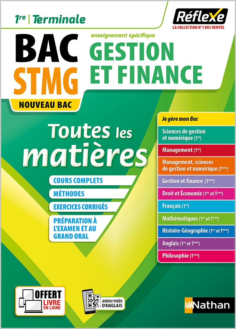 Toutes les matières - 1re/Tle STMG - spé Gestion et Finance - Réflexe - 2025 (03) 9782091671802