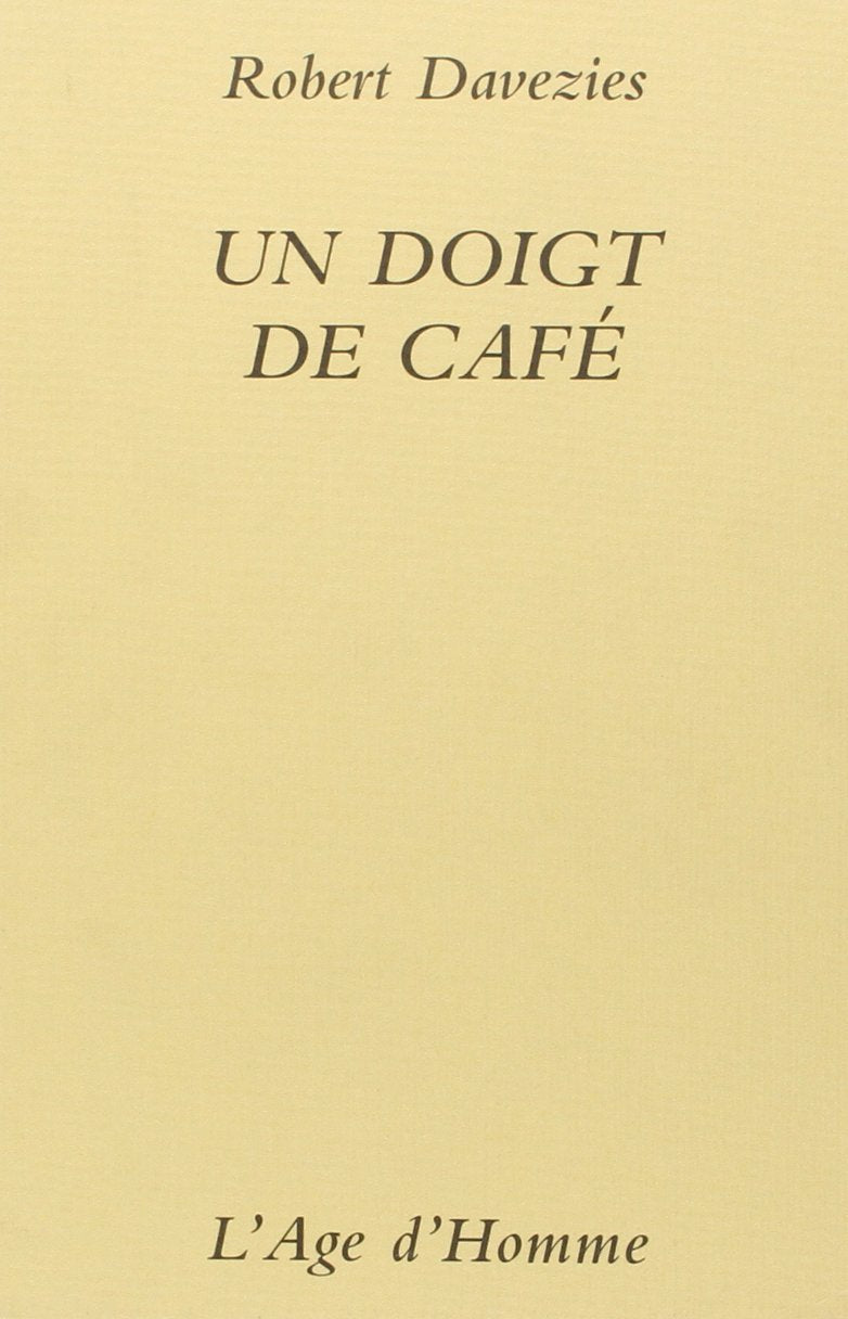 Un doigt de café 9782825113738