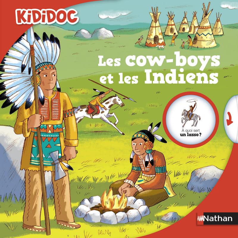 Les cow-boys et les Indiens - Livre animé Kididoc - Dès 5 ans (26) 9782092553954