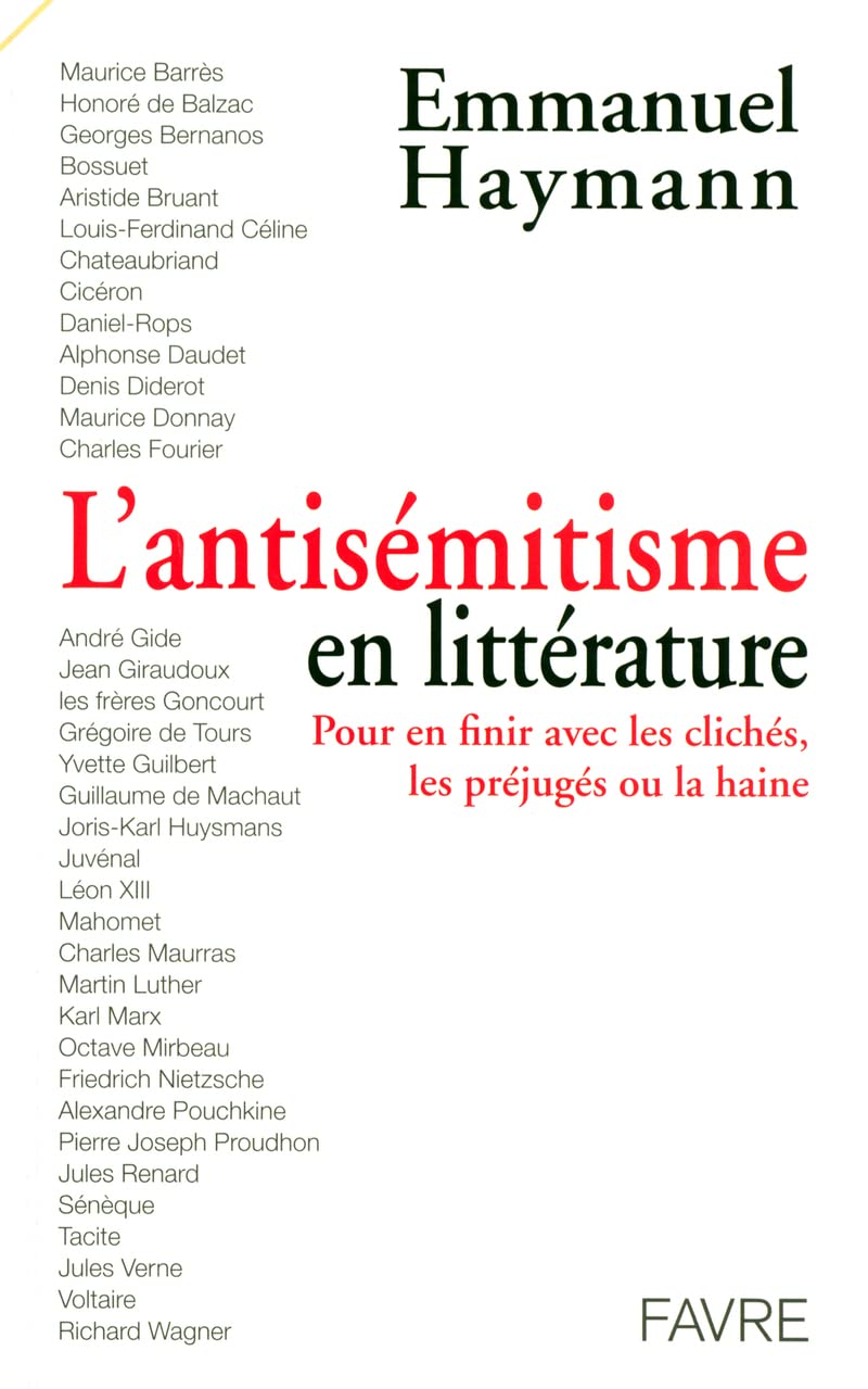 L'antisémitisme en littérature - Pour en finir avec les clichés, les préjugés ou la haine 9782828908546